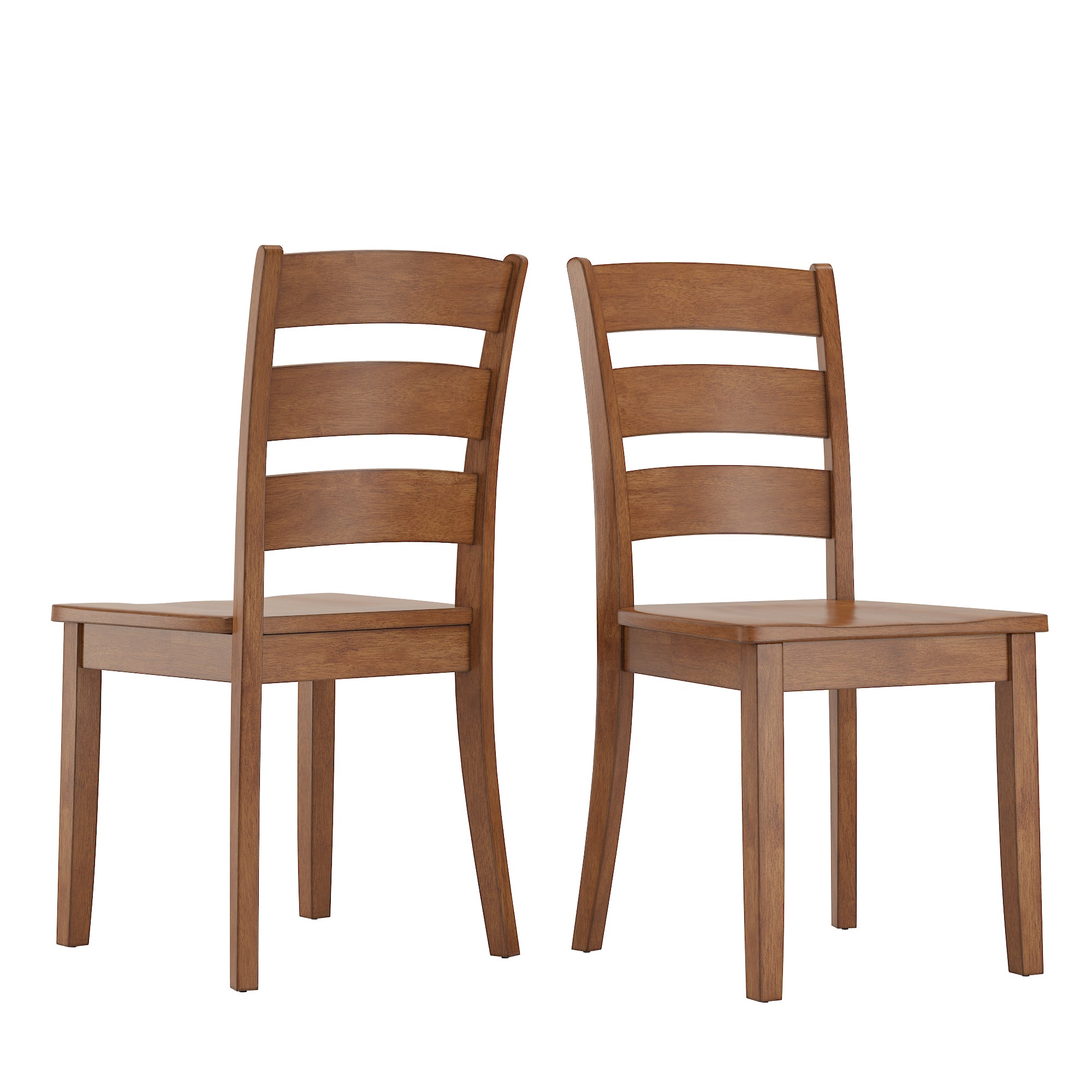 Ladder back discount oak dining chairs