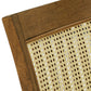 Cane Accent Counter Height - Slat Back Chair (Set of 2), Oak Finish, Beige Linen