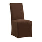 Fabric Upholstered Parsons Dining Chairs (Set of 2) - Brown Slipcover