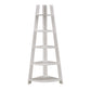 Corner Ladder Bookcase - White