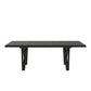 Wood Finish 72"-90" Extendable Dining Table - Black Oak