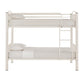 VersaFlex Metal Bunk Bed - White, Convertible Twin over Twin