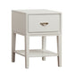 1-Drawer Side Table - White