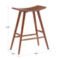 Solid Wood 24" Counter Stool (Set of 2) - Oak Finish