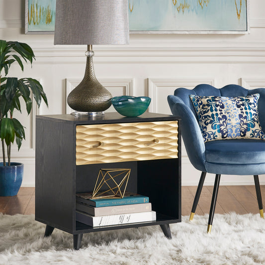 Two-Tone 1-Drawer End Table