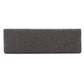 Upholstered Espresso Finish Bench - Esprasso Finish, Dark Gray