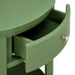 1-Drawer Oval End Table - Meadow Green