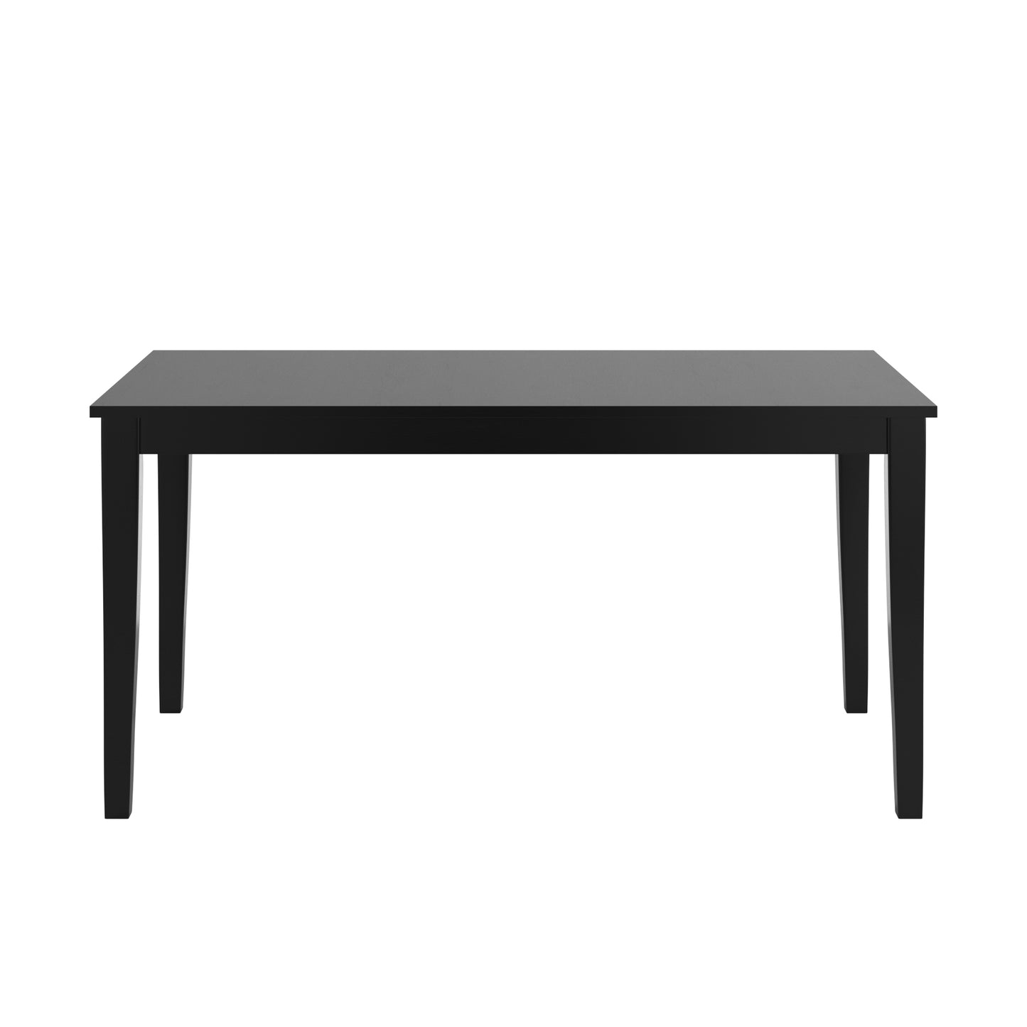 Wood Black Dining Table - Rectangular, 60-inch