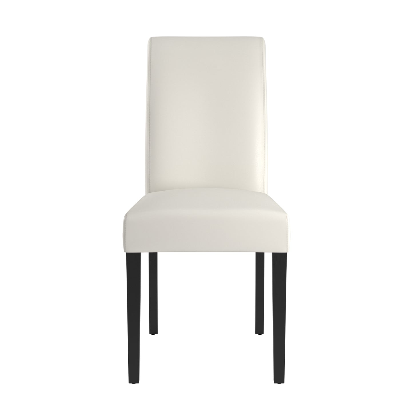 Faux Leather Upholstered Dining Chair (Set of 2) - White Vinyl