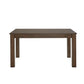 60" Wood Finish Parson Dining Table - Walnut