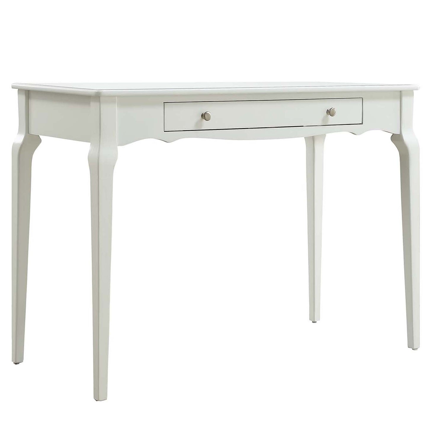 1-Drawer Wood Writing Desk - White