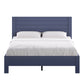 Horizontal Panel Platform Bed - Twilight Blue, Queen