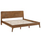 Wood Platform Bed - Oak Finish, King Size