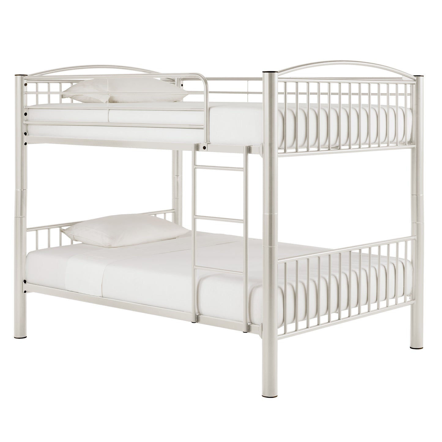 VersaFlex Metal Bunk Bed - White, Convertible Full over Full