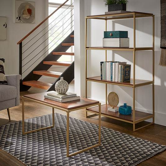 Natural Finish Modular Stackable Bookcase