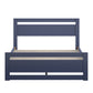 Rectangular Cutout Panel Platform Bed - Twilight Blue, Queen