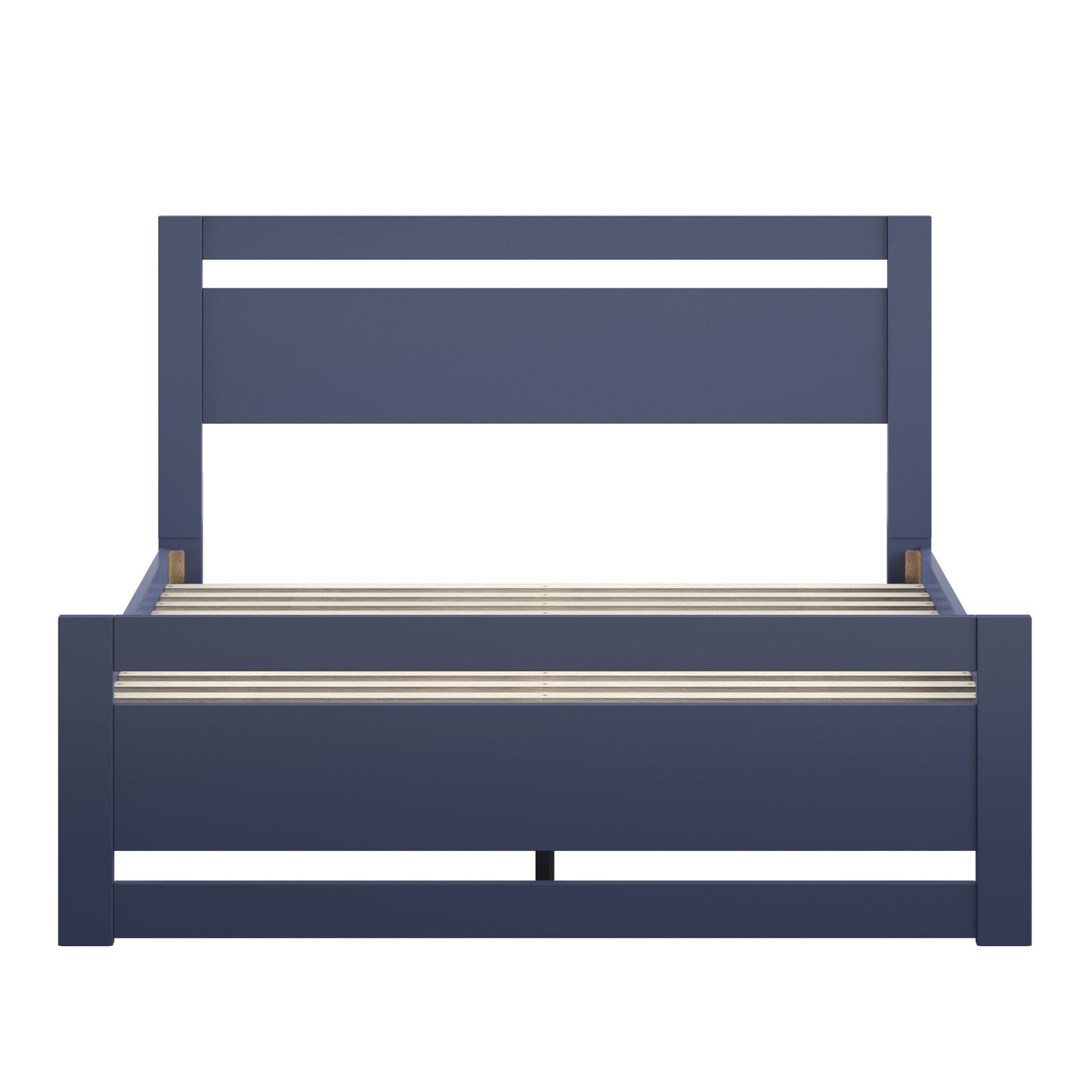 Rectangular Cutout Panel Platform Bed - Twilight Blue, Queen