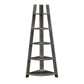 Corner Ladder Bookcase - Frost Gray