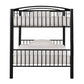 VersaFlex Metal Bunk Bed - Black, Convertible Full over Full