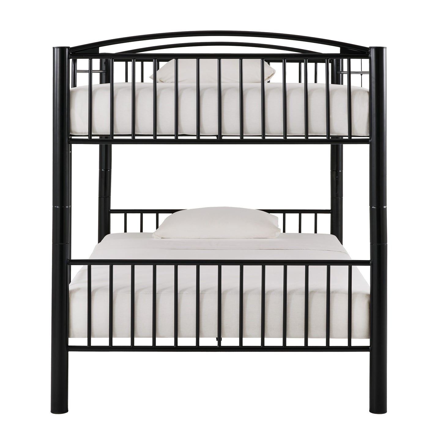 VersaFlex Metal Bunk Bed - Black, Convertible Full over Full