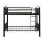 VersaFlex Metal Bunk Bed - Black, Convertible Full over Full