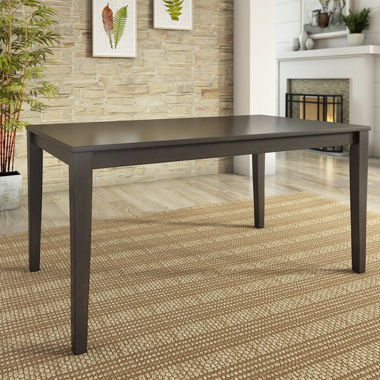 60-inch Rectangular Dining Table - Antique Black Finish