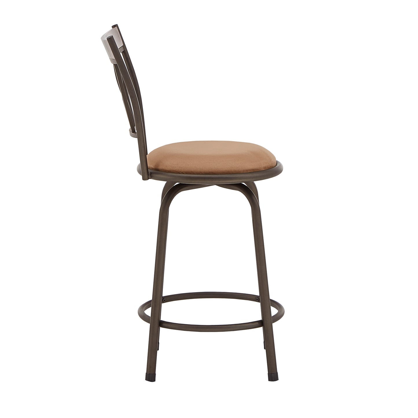 Curve X-Back Wood Trim 3-Pack Adjustable Stools - Bronze Finish