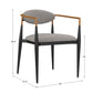 Mid-century Modern Dining Chair with Two-tone Copper & Black Finish (Set of 2) - Light Gray