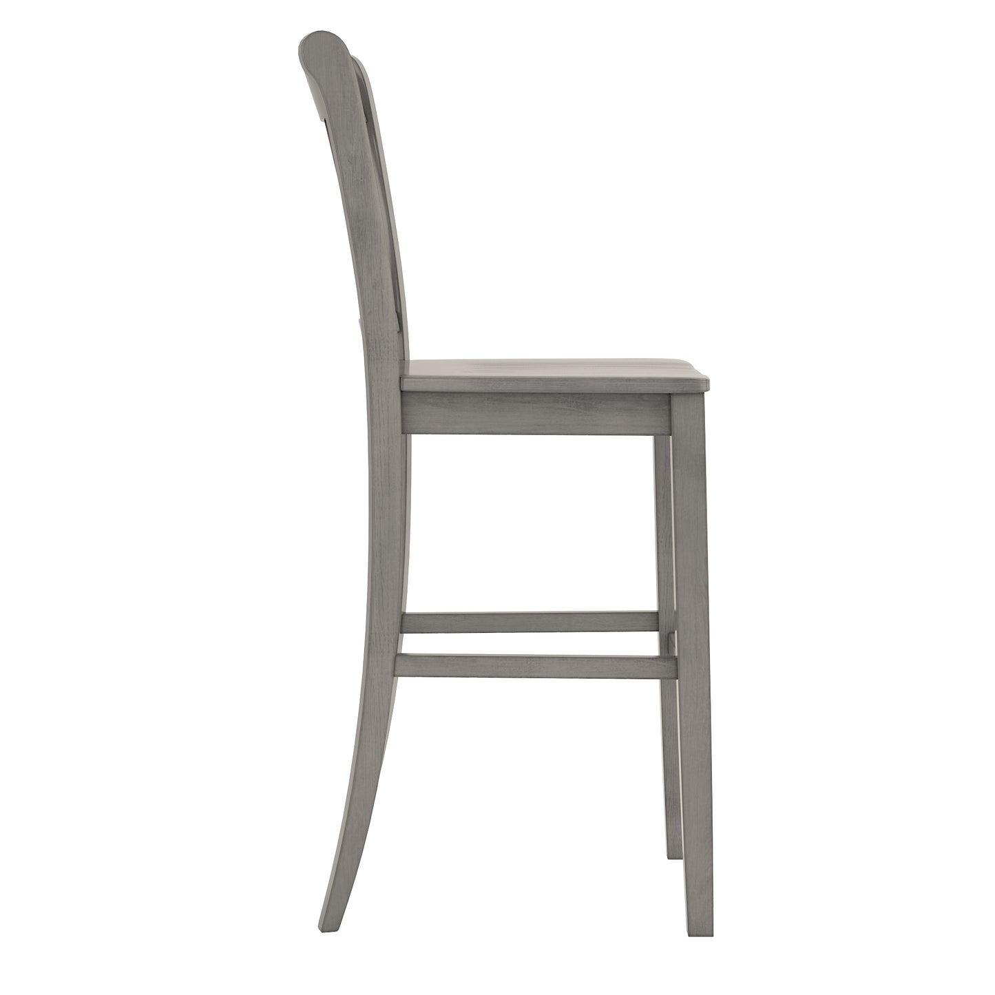 X-Back Bar Height Chairs (Set of 2) - Antiqua Gray Finish