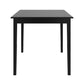 Wood Black Dining Table - Rectangular, 48-inch