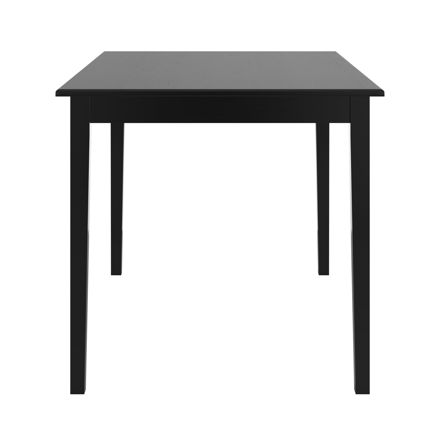 Wood Black Dining Table - Rectangular, 48-inch