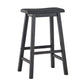 Saddle Seat 29" Bar Height Backless Stools (Set of 2) - Antique Dark Denim Finish