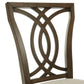 Dark Walnut Finish and Fabric Dining Chairs (Set of 2) - Side Chair