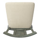 Panel Back Counter Height Wood Swivel Chair - Antique Sage Finish