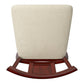 Panel Back Wood Swivel Bar Stool - Antique Berry Finish