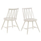 Zigzag Low Back Windsor Classic Dining Chairs (Set of 2)