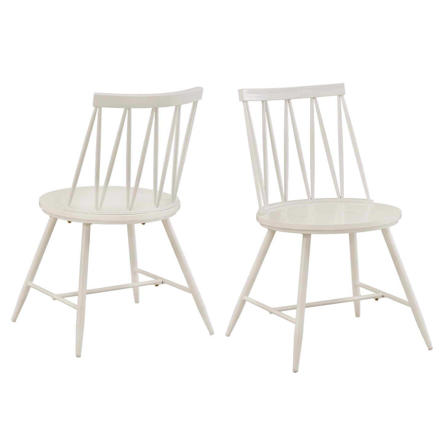 Zigzag Low Back Windsor Classic Dining Chairs (Set of 2)