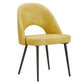 Upholstered Dining Chairs (Set of 2) - Yellow PU Leather