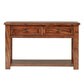 48" Console Table - Brown Cherry Finish