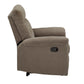 Chenille Fabric Manual Recliner - Dark Gray