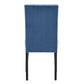 Nailhead Velvet Upholstered Chairs (Set of 2) - Side Dining Chair, Blue