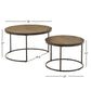 Faux Stingray Round Nesting Coffee Table