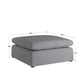 Gray Linan Waava Down Bland Ottoman - Ottoman Only