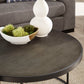 Faux Stingray Round Nesting Coffee Table