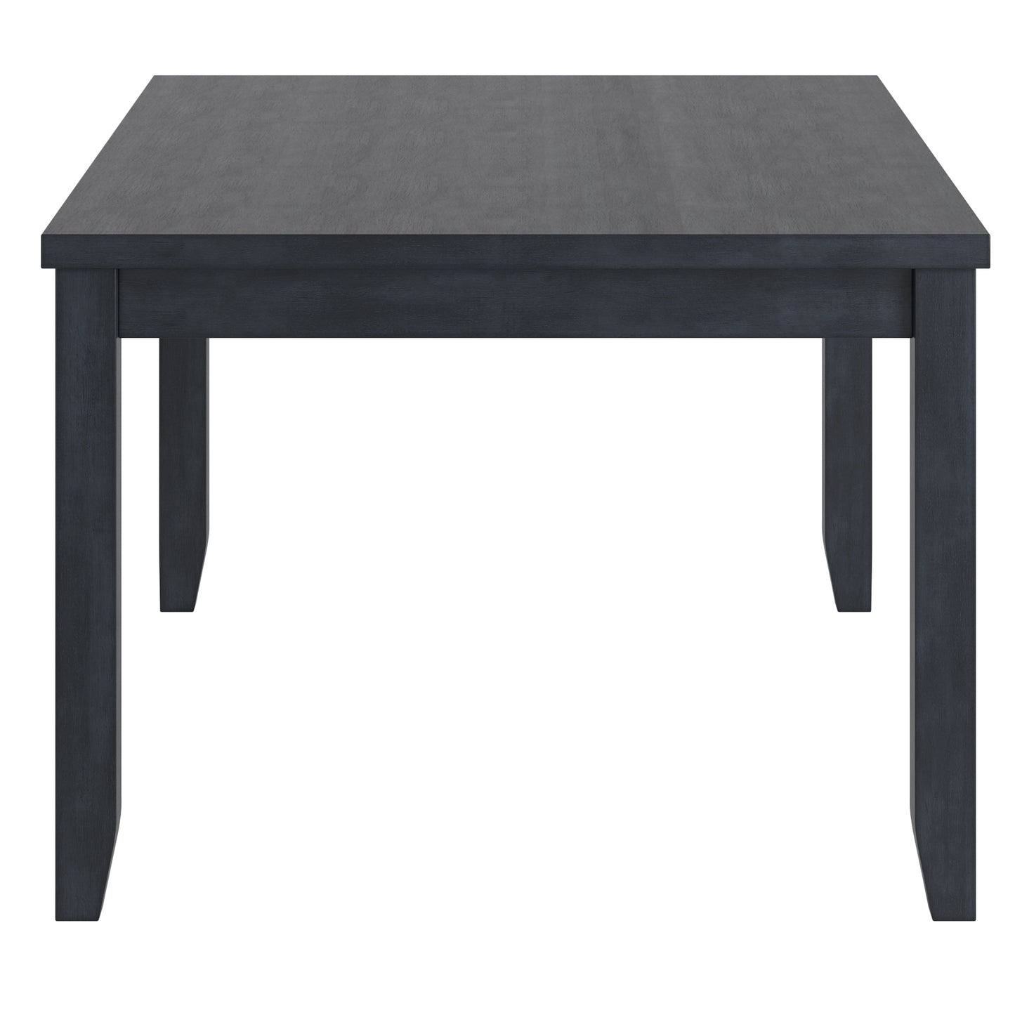 Solid Wood Rectangular Dining Table with Two Drawers - Antique Denim