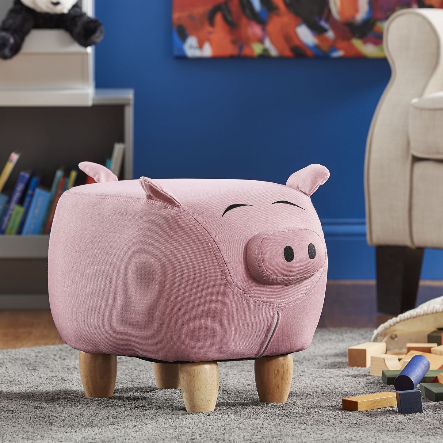 Animal Ottomans - Pink Pig