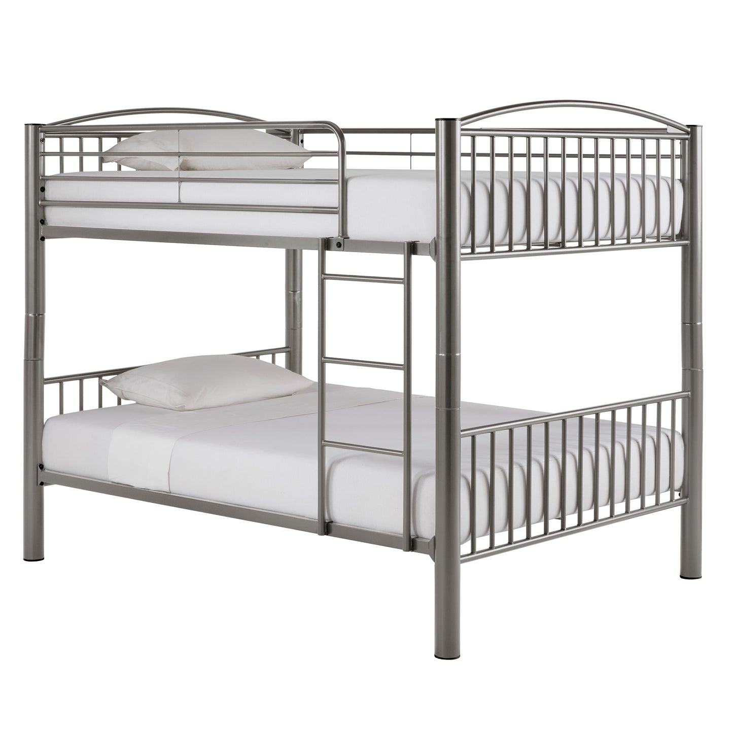 VersaFlex Metal Bunk Bed - Gray, Convertible Full over Full