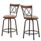 Double X-Back Wood Trim 3-Pack Adjustable Stools - Bronze Finish