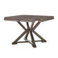 Espresso Convertible Dining Table with Lazy Susan