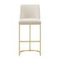 Bar and Counter Stool (Set of 2) - Beige, Bar Height